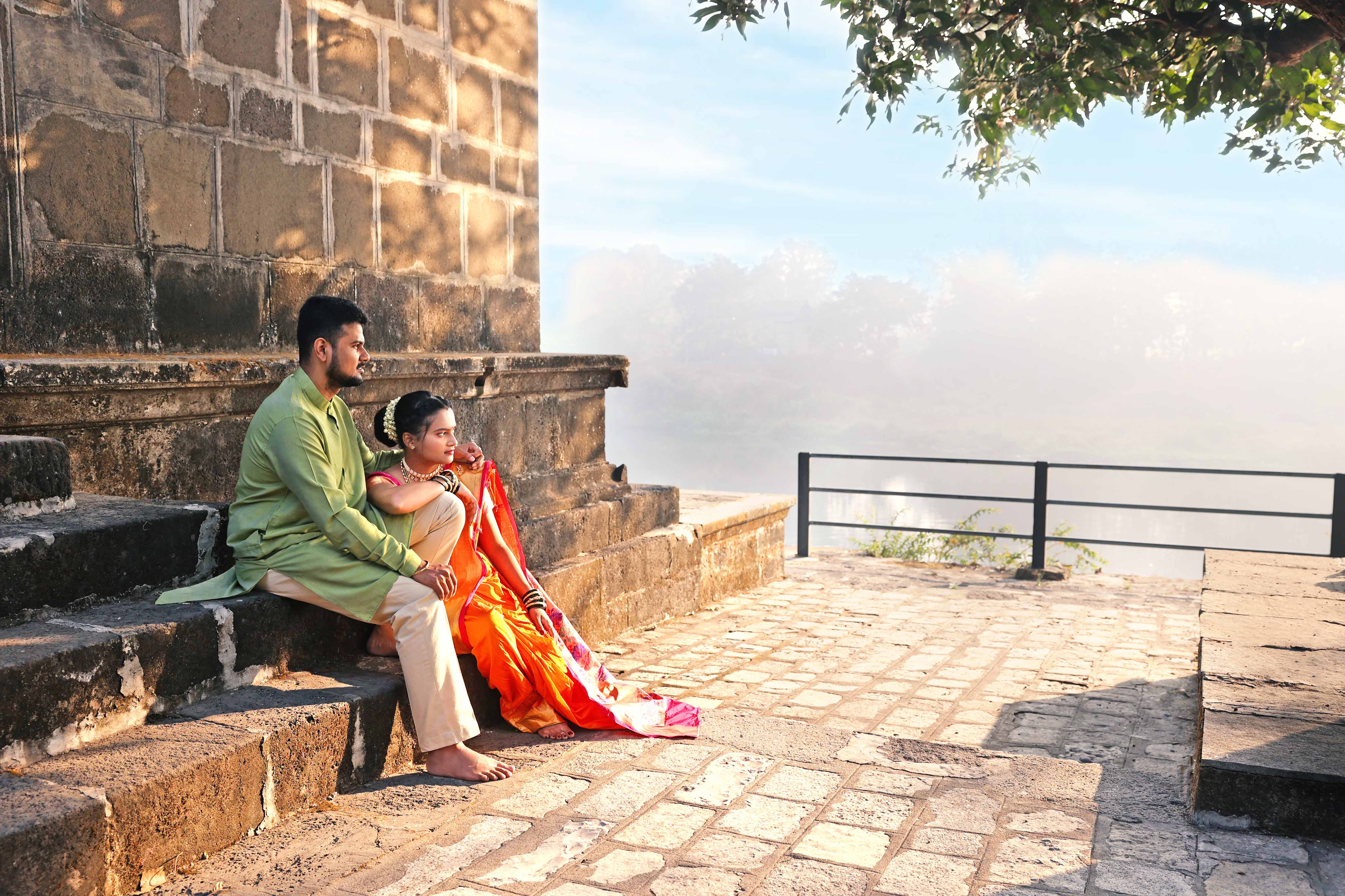 Traditional prewedding frame 1